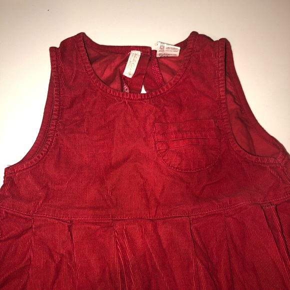 Creme de la Creme collection red corduroy dress 3t - Picture 2 of 3